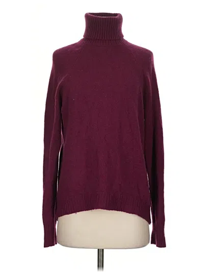 Pre-owned Jcrew Turtleneck Sweater In Burgundy