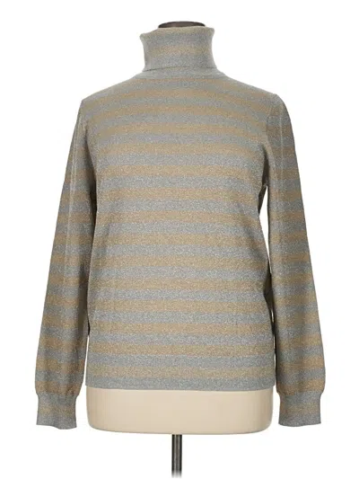 Pre-owned Jcrew Turtleneck Sweater In Gray