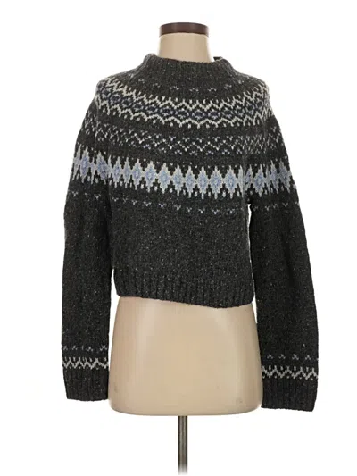 Pre-owned Jcrew Turtleneck Sweater In Gray