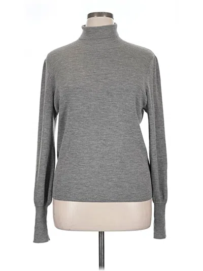 Pre-owned Jcrew Turtleneck Sweater In Gray