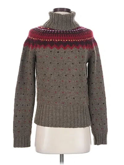 Pre-owned Jcrew Turtleneck Sweater In Gray