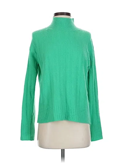 Pre-owned Jcrew Turtleneck Sweater In Green