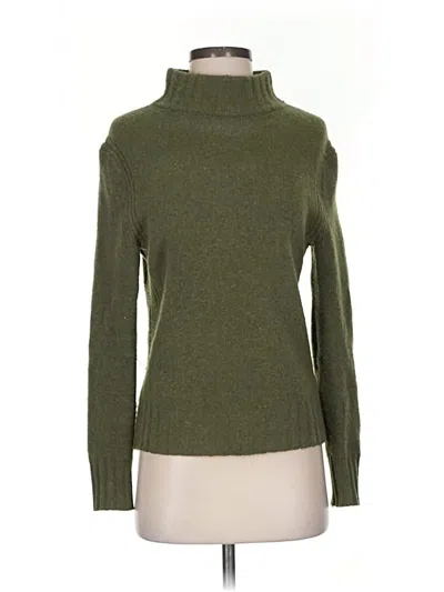 Pre-owned Jcrew Turtleneck Sweater In Green