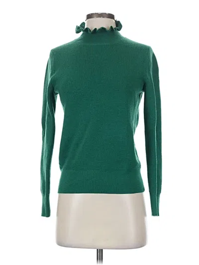 Pre-owned Jcrew Turtleneck Sweater In Green