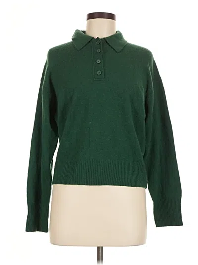 Pre-owned Jcrew Turtleneck Sweater In Green