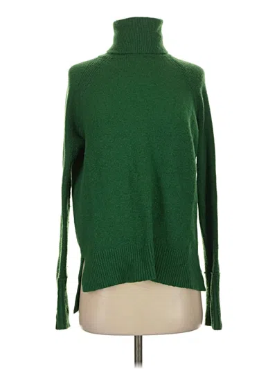 Pre-owned Jcrew Turtleneck Sweater In Green