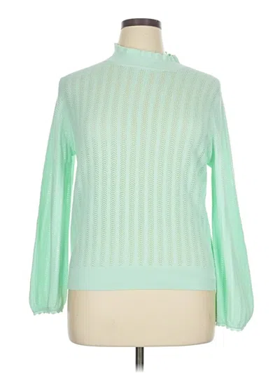 Pre-owned Jcrew Turtleneck Sweater In Green