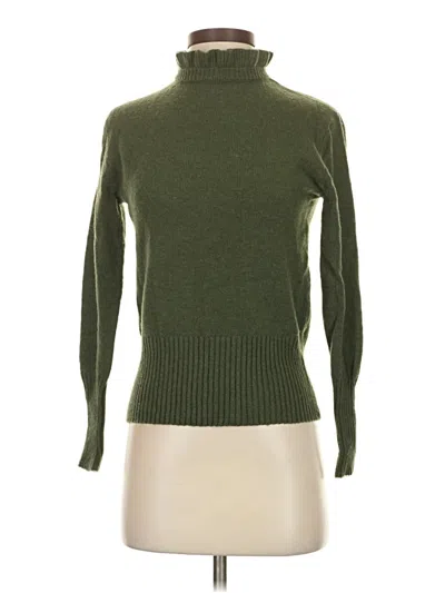 Pre-owned Jcrew Turtleneck Sweater In Green