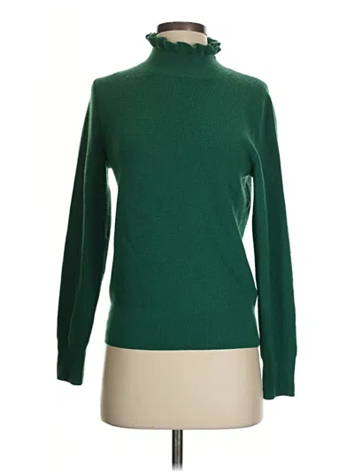 Pre-owned Jcrew Turtleneck Sweater In Green