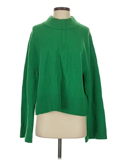 Pre-owned Jcrew Turtleneck Sweater In Green