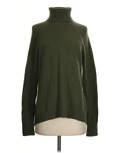 Pre-owned Jcrew Turtleneck Sweater In Green