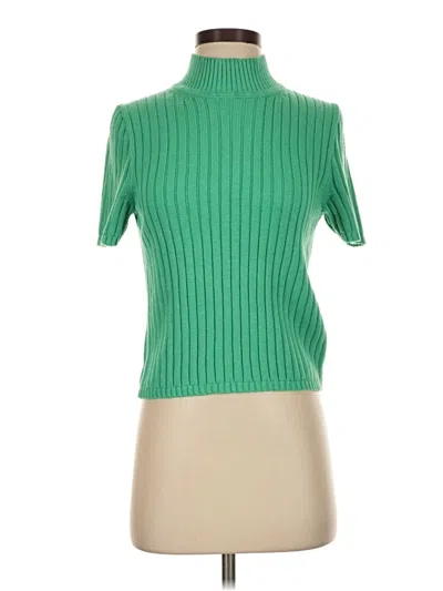 Pre-owned Jcrew Turtleneck Sweater In Green