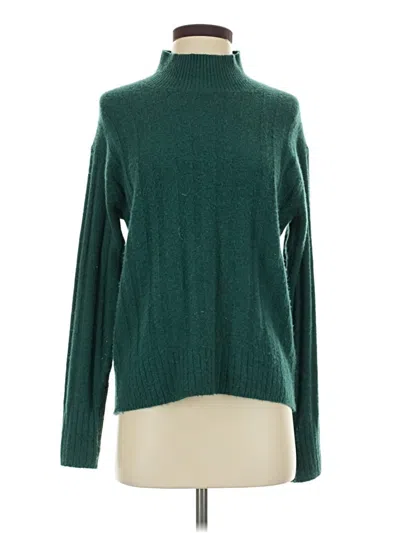 Pre-owned Jcrew Turtleneck Sweater In Green