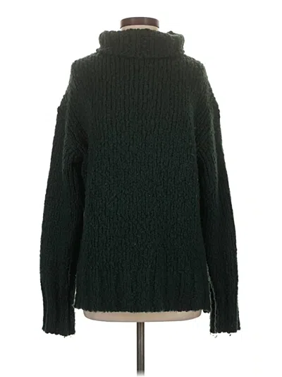 Pre-owned Jcrew Turtleneck Sweater In Green