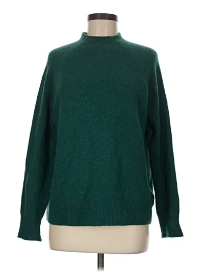 Pre-owned Jcrew Turtleneck Sweater In Green