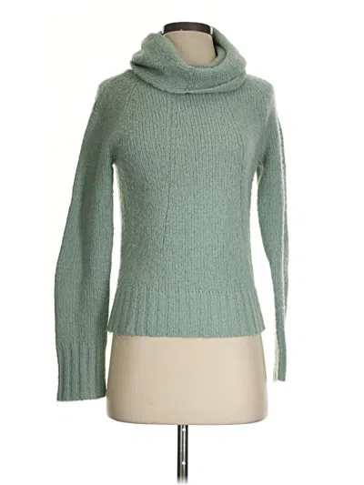 Pre-owned Jcrew Turtleneck Sweater In Green