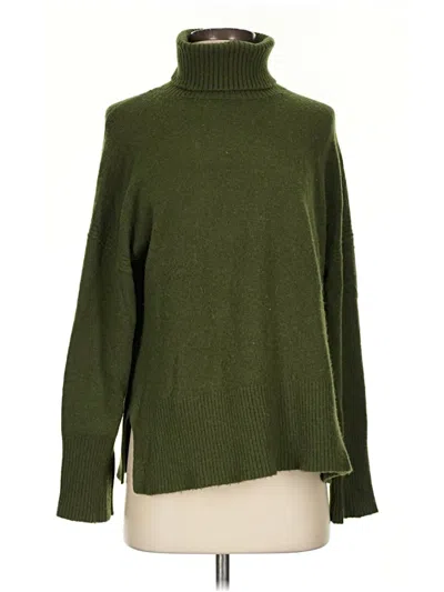 Pre-owned Jcrew Turtleneck Sweater In Green