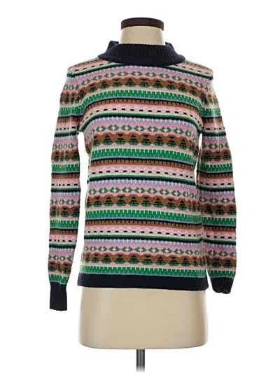 Pre-owned Jcrew Turtleneck Sweater In Green