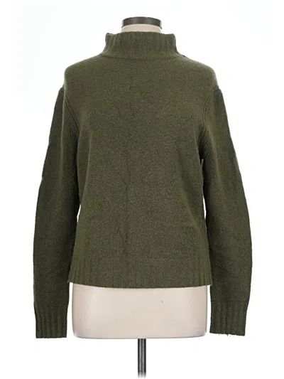 Pre-owned Jcrew Turtleneck Sweater In Green