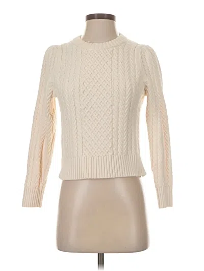 Pre-owned Jcrew Turtleneck Sweater In Ivory