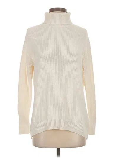 Pre-owned Jcrew Turtleneck Sweater In Ivory