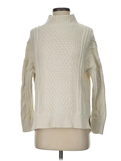 Pre-owned Jcrew Turtleneck Sweater In Ivory