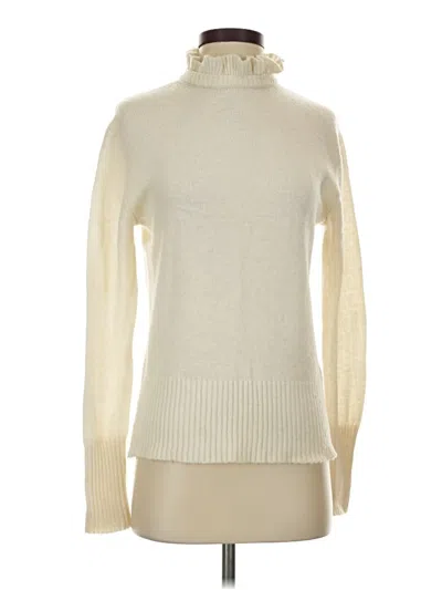 Pre-owned Jcrew Turtleneck Sweater In Ivory