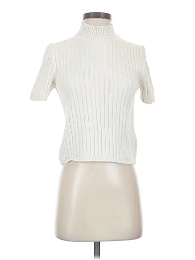 Pre-owned Jcrew Turtleneck Sweater In Ivory