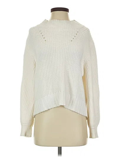 Pre-owned Jcrew Turtleneck Sweater In Ivory