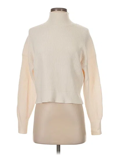 Pre-owned Jcrew Turtleneck Sweater In Ivory