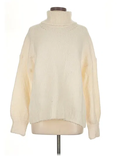 Pre-owned Jcrew Turtleneck Sweater In Ivory