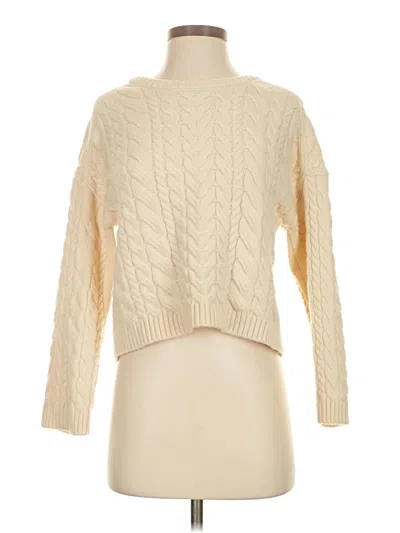 Pre-owned Jcrew Turtleneck Sweater In Ivory
