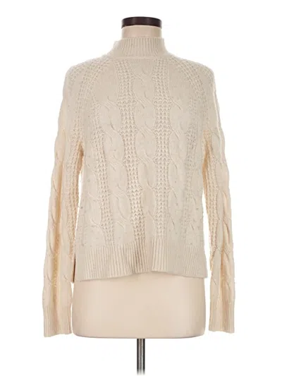 Pre-owned Jcrew Turtleneck Sweater In Ivory