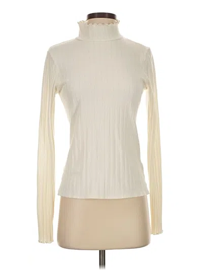 Pre-owned Jcrew Turtleneck Sweater In Ivory