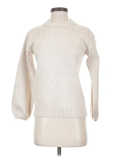 Pre-owned Jcrew Turtleneck Sweater In Ivory