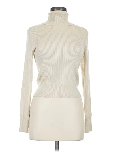 Pre-owned Jcrew Turtleneck Sweater In Ivory