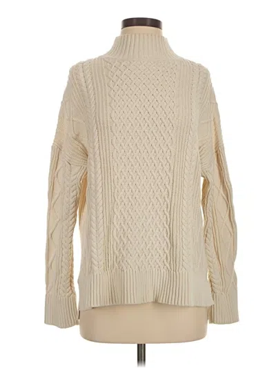 Pre-owned Jcrew Turtleneck Sweater In Ivory