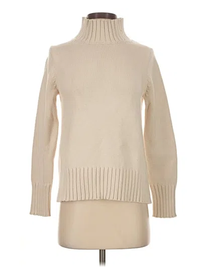 Pre-owned Jcrew Turtleneck Sweater In Ivory