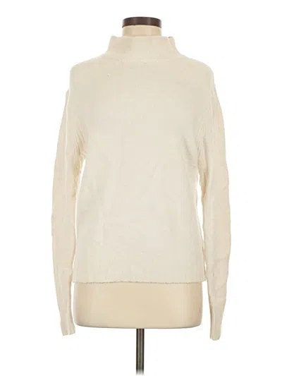 Pre-owned Jcrew Turtleneck Sweater In Ivory