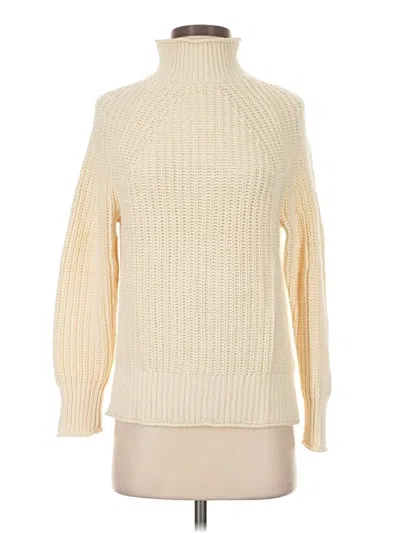 Pre-owned Jcrew Turtleneck Sweater In Ivory