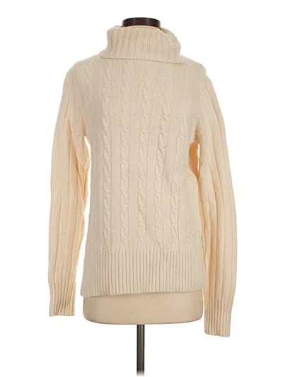 Pre-owned Jcrew Turtleneck Sweater In Ivory