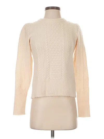 Pre-owned Jcrew Turtleneck Sweater In Ivory