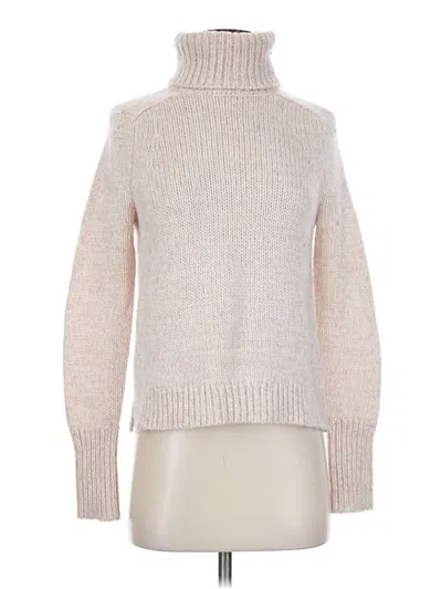 Pre-owned Jcrew Turtleneck Sweater In Ivory