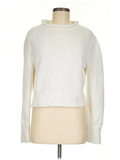 Pre-owned Jcrew Turtleneck Sweater In Ivory