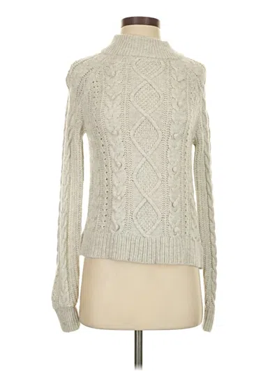 Pre-owned Jcrew Turtleneck Sweater In Ivory