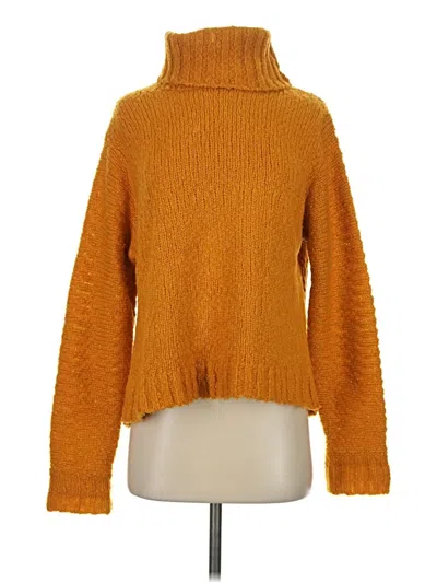 Pre-owned Jcrew Turtleneck Sweater In Orange