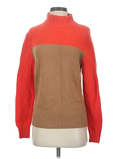 Pre-owned Jcrew Turtleneck Sweater In Orange