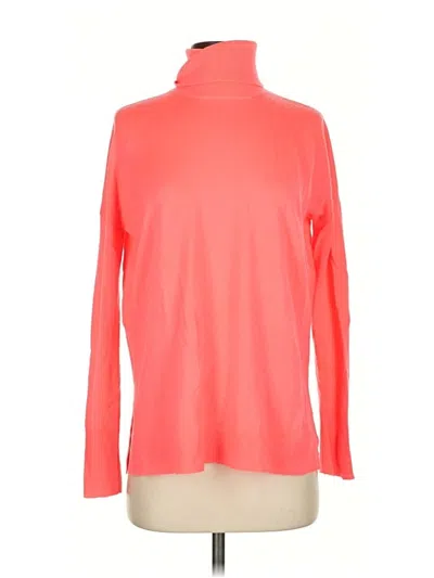 Pre-owned Jcrew Turtleneck Sweater In Orange