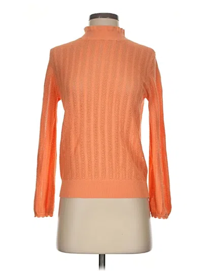 Pre-owned Jcrew Turtleneck Sweater In Orange
