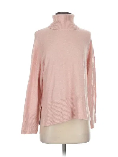 Pre-owned Jcrew Turtleneck Sweater In Pink
